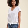 LA FEE maraboutee Lyocell T-Shirt Met Korte Mouwen