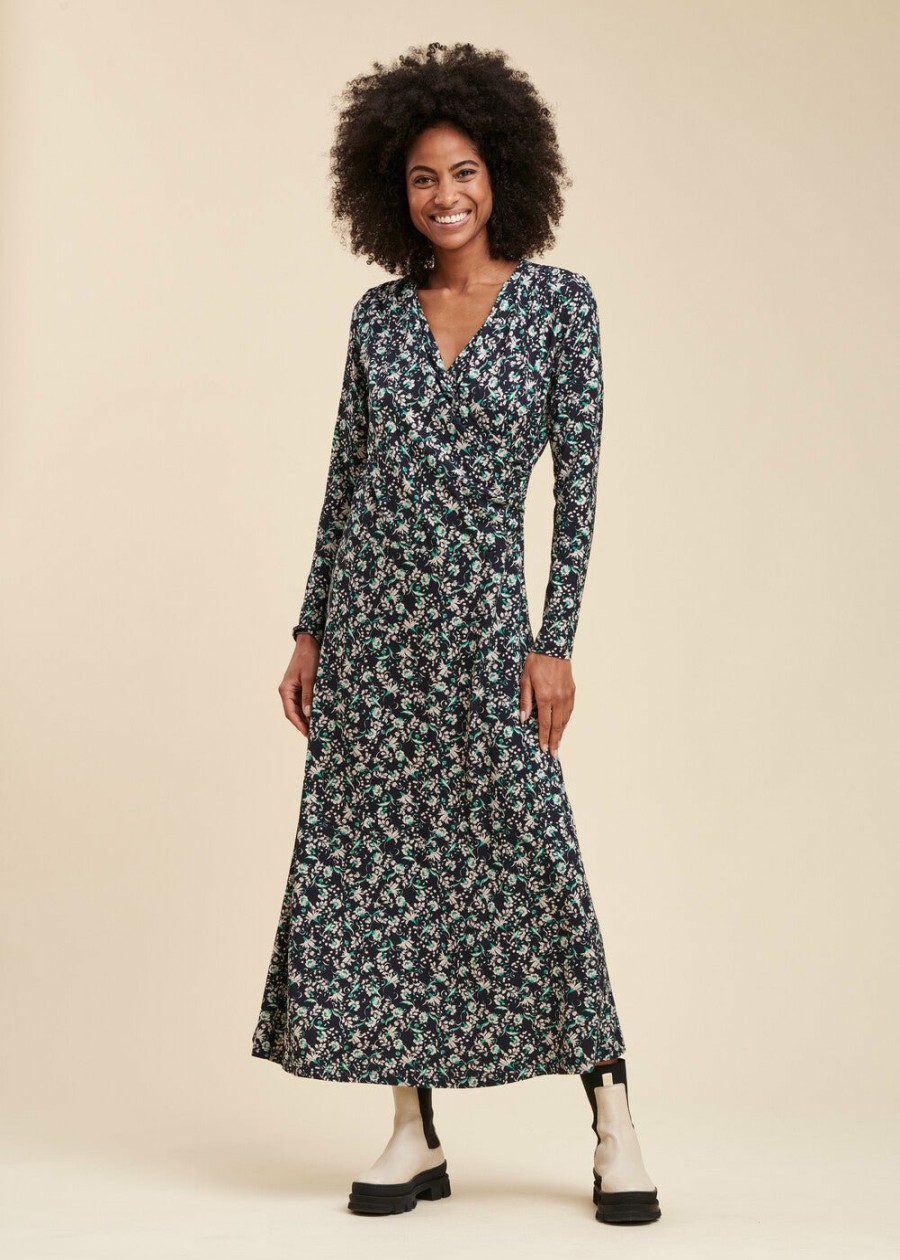 LA FEE maraboutee Maxi-Jurk Met Bloemenprint In Ecovero Viscose