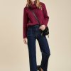 LA FEE maraboutee Ecologisch Katoenen Flare Jeans