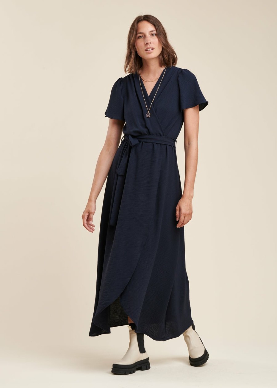 LA FEE maraboutee Faux Wrap Maxi Jurk