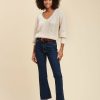 LA FEE maraboutee Licht Uitlopende Cropped Jeans