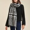 LA FEE maraboutee Tweekleurige Maxi Houndstooth Sjaal