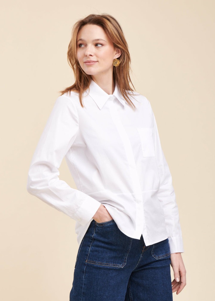 LA FEE maraboutee Katoenen Popeline Blouse