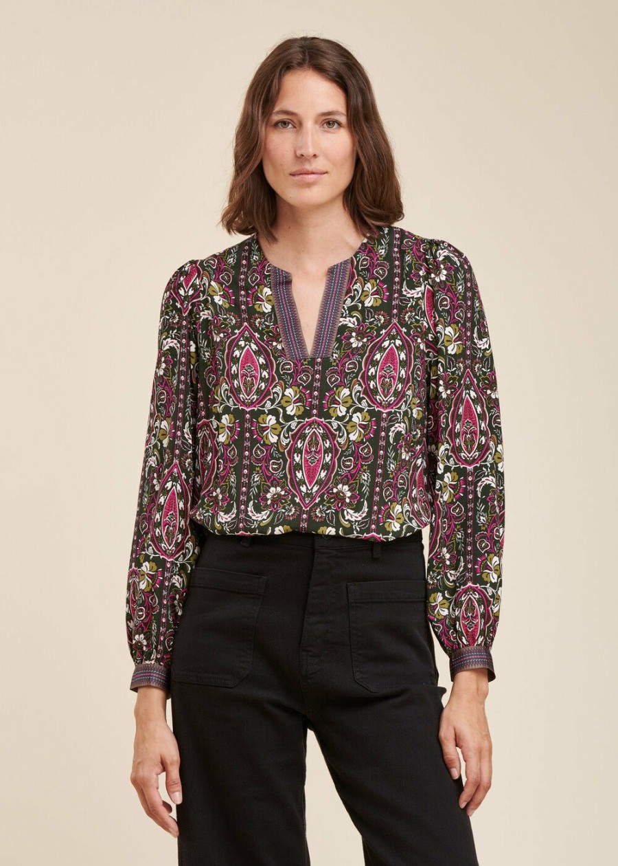 LA FEE maraboutee Top Met Bloemenprint In Ecovero Viscose