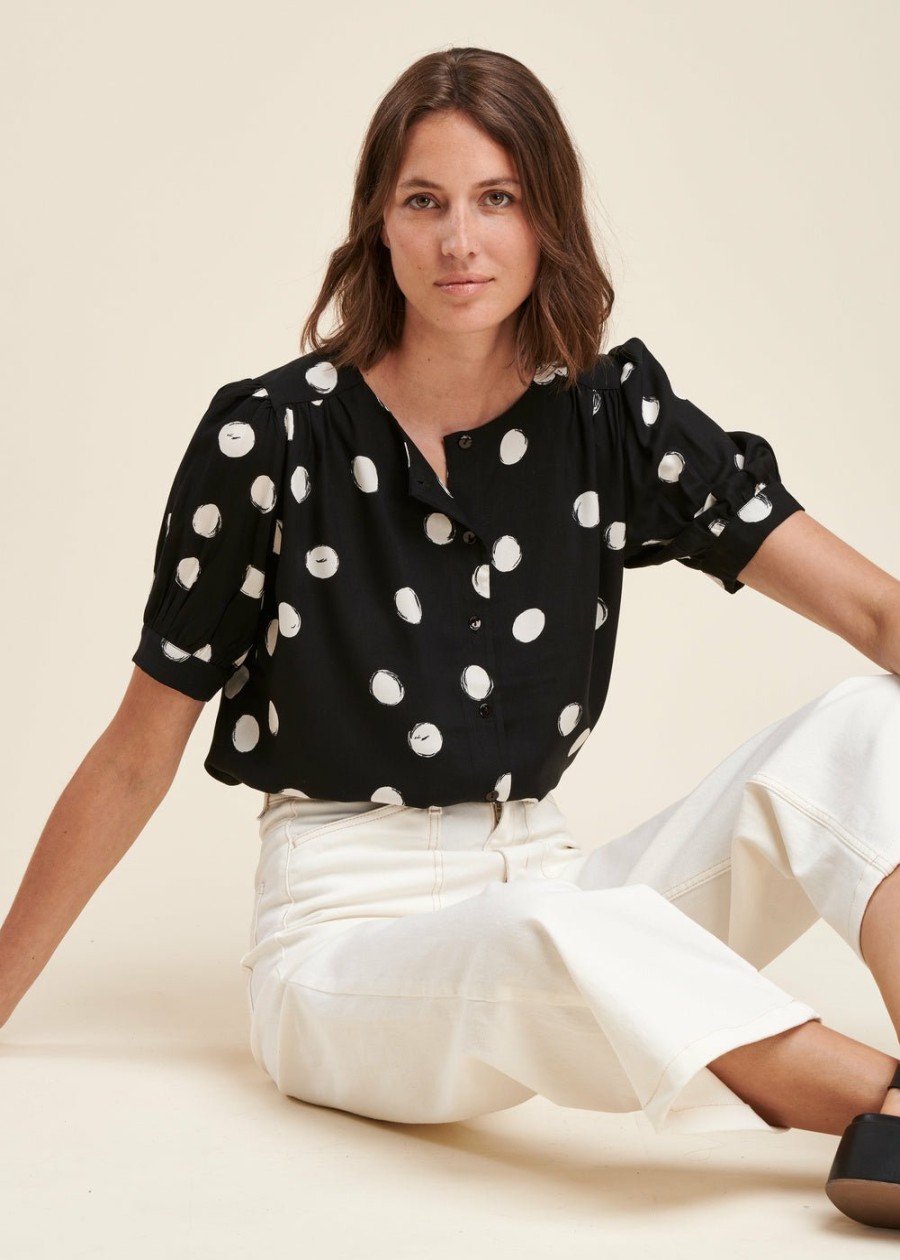 LA FEE maraboutee Los Shirt Met Stippenprint