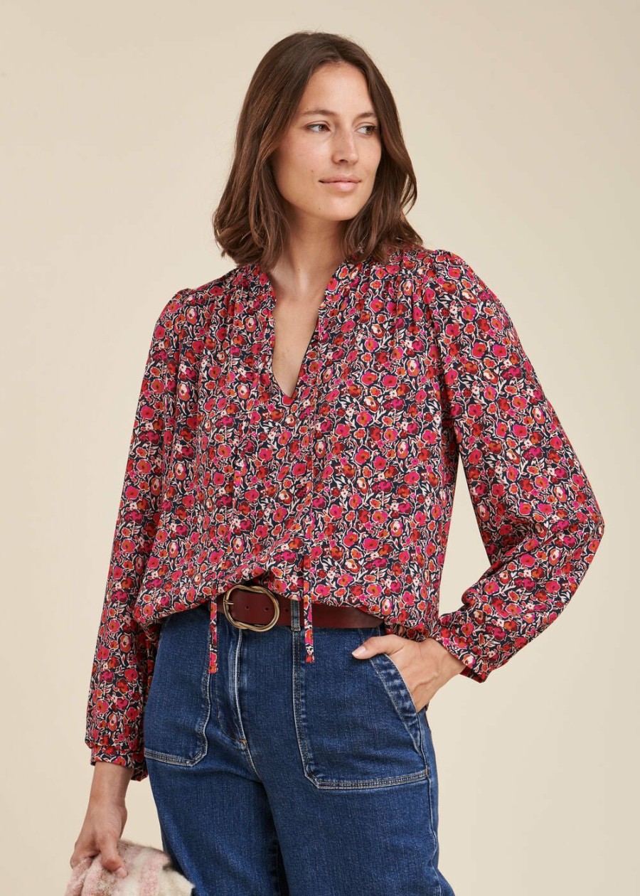 LA FEE maraboutee Top Met Bloemenprint In Ecovero Viscose