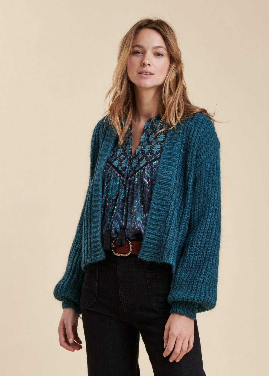 LA FEE maraboutee Cardigan Met Pofmouwen