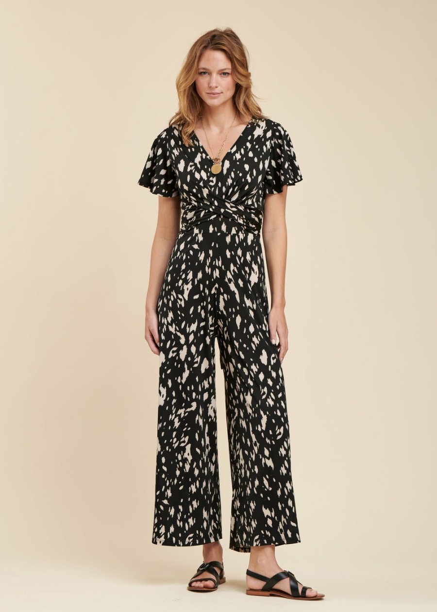 LA FEE maraboutee Bedrukte Jersey Jumpsuit