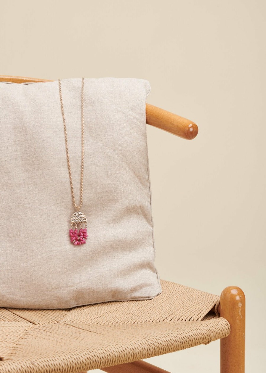 LA FEE maraboutee Ketting Met Meerdere Stenen