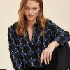 LA FEE maraboutee Top Met Grafische Print In Ecovero Viscose