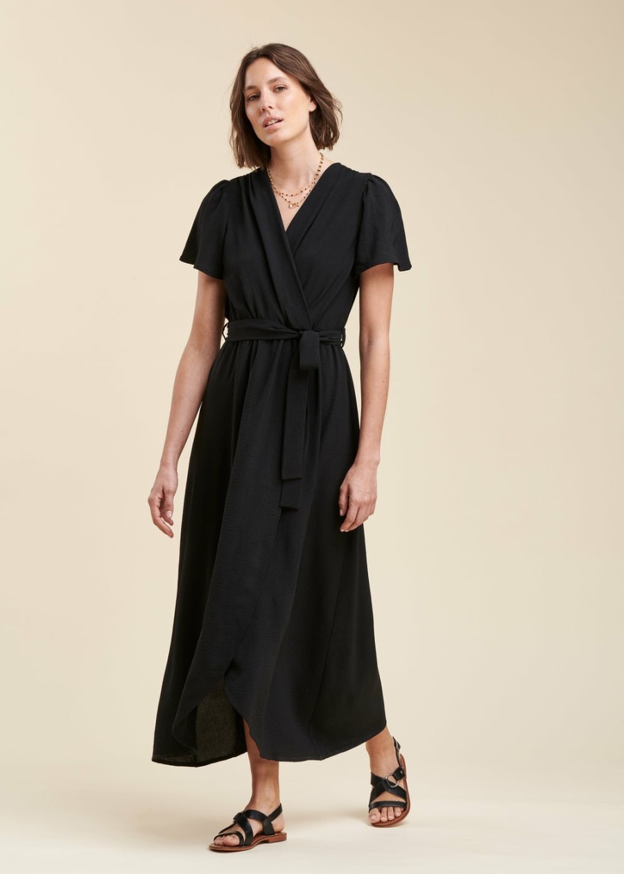 LA FEE maraboutee Faux Wrap Maxi Jurk