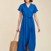 LA FEE maraboutee Faux Wrap Maxi Jurk