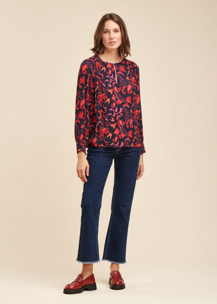 LA FEE maraboutee Losse Top Met Bloemenprint