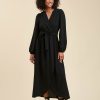 LA FEE maraboutee Faux Wrap Maxi Jurk