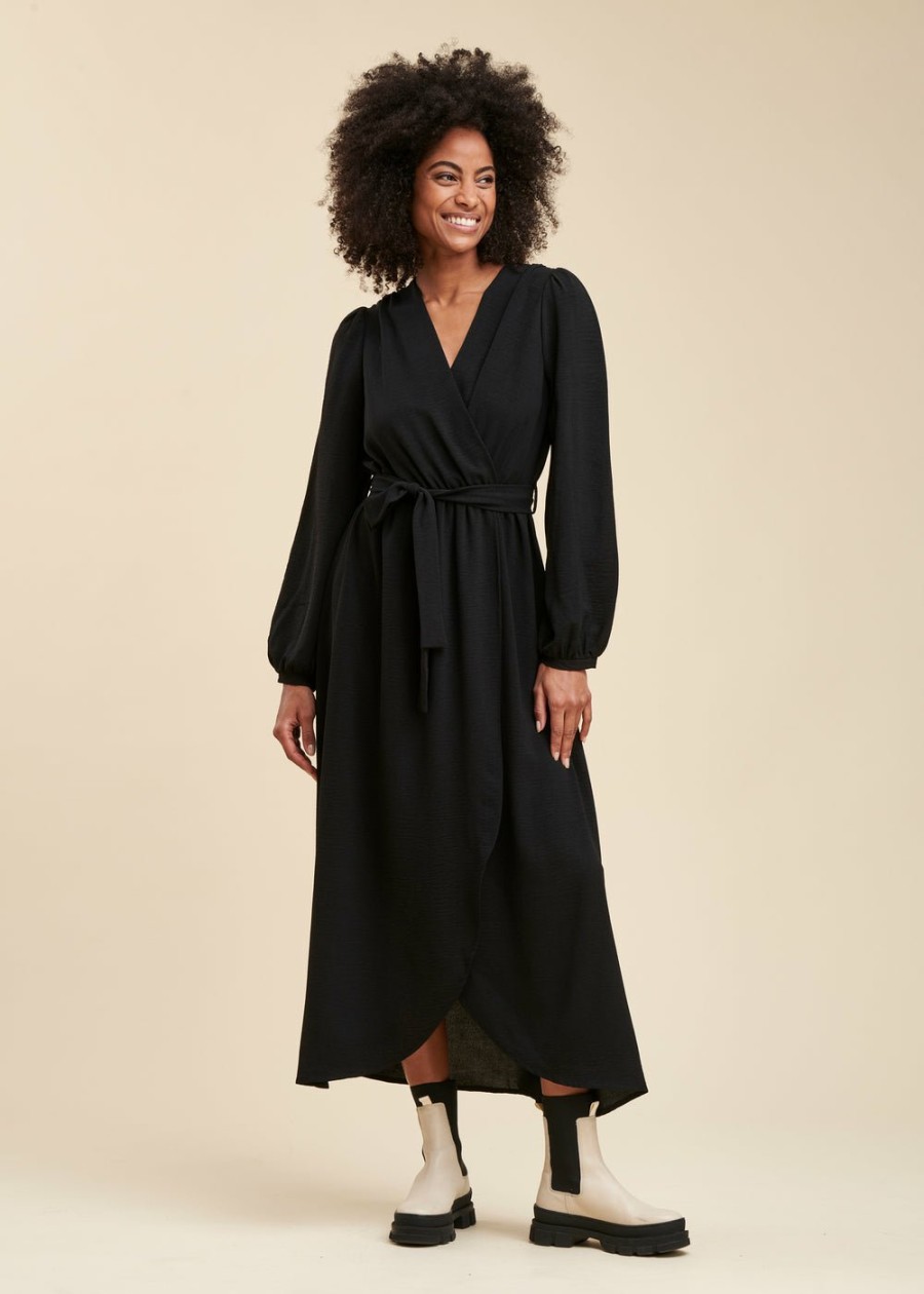 LA FEE maraboutee Faux Wrap Maxi Jurk